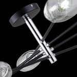 SLE155512-08 Люстра потолочная Черный, Хром/Дымчатый E14 8*40W