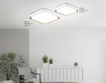 Потолочный светодиодный светильник FZ1259 WH/GD белый/золото 27W 5000K 350*350*60 (Без ПДУ)