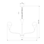 Умный подвесной светильник Calyx 60169/6 никель 60169/6 никель, G9х6