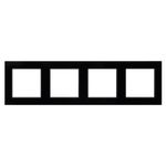 Рамка стеклянная FRM-GLARE-GS-4-BK (Arlight, -)