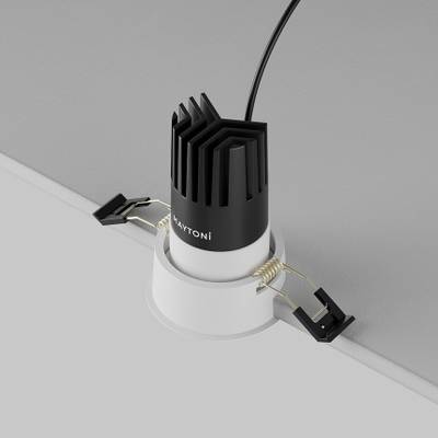 Встраиваемый светильник Dip 4000K 10Вт 50° 4 см, DL116-10W-4K-W. TM Maytoni