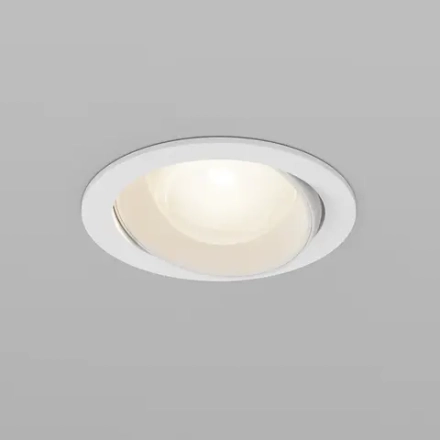 Встраиваемый светильник Линза / Lens 12 Вт 3000 К 70° IP44, DL105-12W3K-W. TM Maytoni