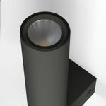 Настенный светодиодный светильник в стиле лофт 40020/1 LED черный/латунь