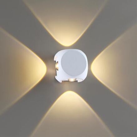 4221/8WL HIGHTECH ODL21 261 бел/металл Настенный светильник IP54 LED 8W 732Лм 3200K MIKO