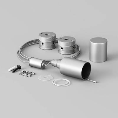 Набор для вертикального подвесного монтажа Nemo D18 серебро, 201148. TM Maytoni