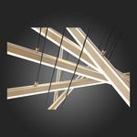 SL394.223.06 Светильник подвесной ST-Luce Матовое золото/Белый LED 6*16,6W 4000K