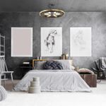 4401/6C LOFTI LN19 204 золотой, черный Люстра потолочная E27 6*60W 220V MAEVE