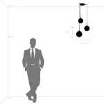 813131 Люстра GLOBO 3х40W E14 electroplating bronze/white Lightstar