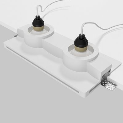 Встраиваемый светильник Gyps Modern GU10 х2 10 Вт, DL124-GU10-02-TRS-W. TM Maytoni