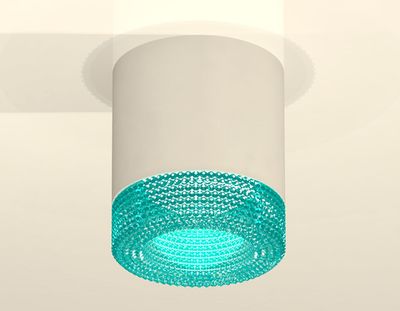 Комплект накладного светильника XS7401023 SWH/BL белый песок/голубой MR16 GU5.3 (C7401, N7194)