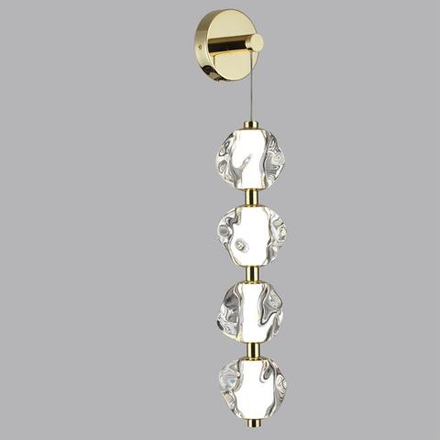 5085/17WL L-VISION ODL25 563 золото/прозрачный/металл/акрил Бра LED 17W 4000K 800Лм JEMSTONE