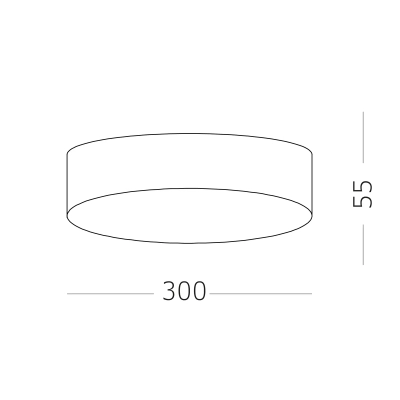 ST606.442.36 Светильник потолочный Черный LED 1*36W 4000K 3 240Lm Ra>90 120° IP20 D300xH55 220V