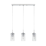8102/3A COMFI LN26 408 хром/прозрачный металл/металл Подвес Е14 3*40W 220V ISHA