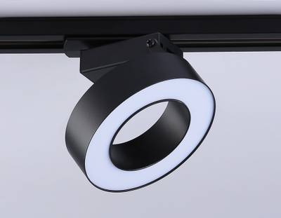 Светильник светодиодный трековый GL6868 BK черный LED 15W 4200K D115*80
