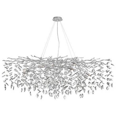 4970/14 HALL ODL24 615 матов.серебристый/алюмин./хрусталь Люстра G9 14*40W DELICA