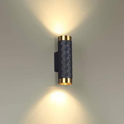 4287/2W HIGHTECH ODL22 403 черный/золотистый/металл Настенный светильник IP20 LED GU10 max 2*10W AD ASTRUM