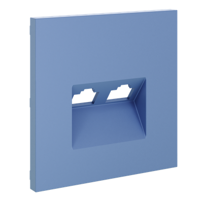 VLS001415 Накладка для розетки компьютерной двойной RJ45+RJ45 кат.6, S70 (деним). (ТМ Maytoni)