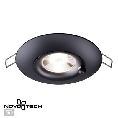 370792 SPOT NT21 335 черный Светильник встраиваемый влагозащищенный IP44 GU10 50W 220V WATER