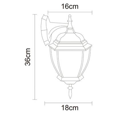 Уличный настенный светильник Arte Lamp PEGASUS A3152AL-1BN, 1хE27