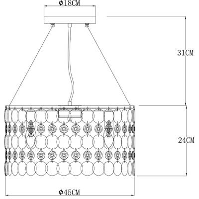 Подвесная люстра Arte Lamp PIPIRIMA A4041SP-5CC, 5хE14