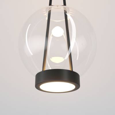 Подвесной светодиодный светильник со стеклянным плафоном 50267/1 LED черный