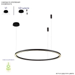 Люстра Crystal Lux FORTUNA SP88W LED BLACK 1811/301N