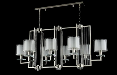 Люстра Crystal Lux NICOLAS SP8 L1000 NICKEL/WHITE 3400/308L