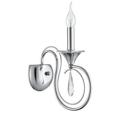 8032/1W CLASSI LN26 металл/хрусталь, хром/прозрачный Бра E14 1*40W 220V LAOKA