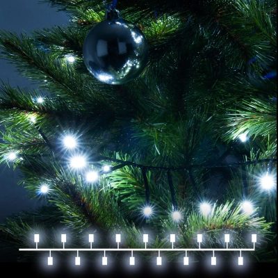 Гирлянда нить "Мишура" белый 5м IP20 400-004 белый, LED