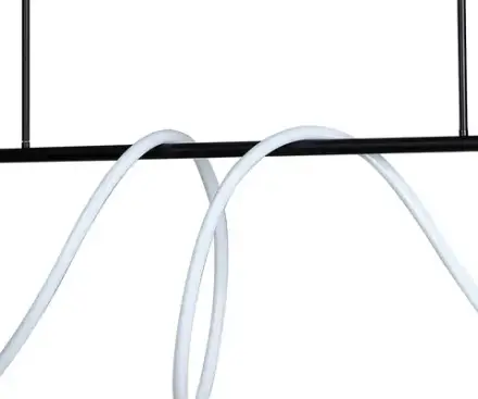 08041-150,19(4000K) Подвес диммируемый Далия черный L184 h100 Led 90W (4000K) с пультом ДУ