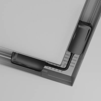 Коннектор питания угловой Radity встраиваемый черный, TRA084CPC-B-12. TM Maytoni