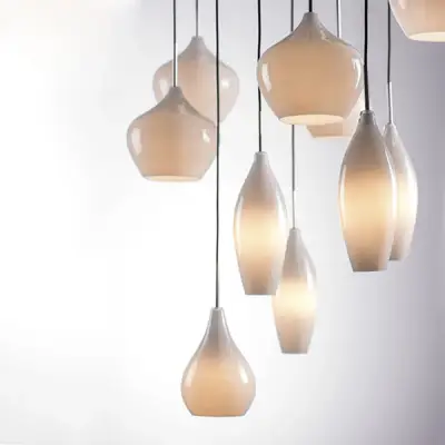 803120 Подвес PENTOLA 12x40W E14 ХРОМ/БЕЛЫЙ Lightstar