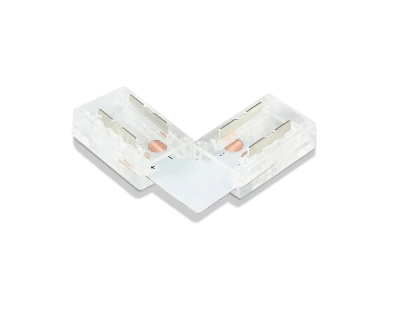 Соединитель угловой L для светодиодной ленты COB 8mm 12/24V (2 конт.) GS6851 (5шт)