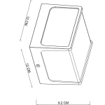 Уличный настенный светильник Arte Lamp LANCIA A6418AL-1BK, 1хLED