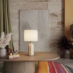 7172/1T MIDCENT ODL26 Настольный светильник  бежевый/белый/ткань/металл IP20 E27 40W  220-240V LOOP