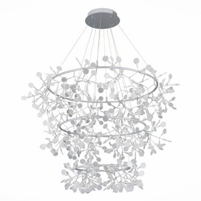 SL379.103.486 Люстра подвесная ST-Luce Серебристый/Белый LED 486*0,5W 3500K
