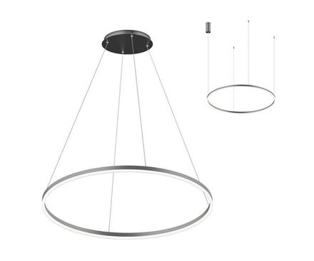 08213,12A(4000K) Подвес Тор матовый никель d60 h150 Led 33W (4000K) 2 типа крепления