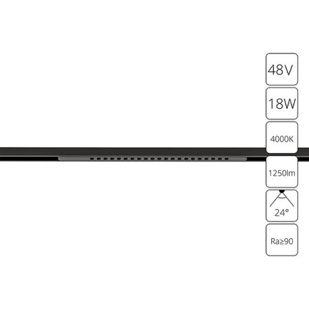 Магнитный трековый светильник Arte Lamp OPTIMA A7267PL-1BK, LED