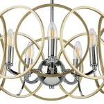 713053 Люстра REGOLO 5х40W E14 ХРОМ/ЗОЛОТО Lightstar