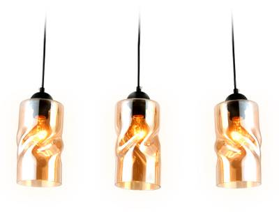 Подвесной светильник TR3556/3 BK/TI черный/янтарь E27 max 40W 570*110*1200