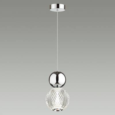 5007/7L L-VISION ODL23 589 хром/прозрачный/металл/акрил Подвес LED 7W 4000K 350Лм CRYSTAL