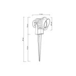 Грунтовый светильник Arte Lamp ELSIE A1309IN-1BK, 1хLED