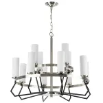 723125 Люстра FLUME 12х40W E14 ЧЕРНЫЙ МАТОВЫЙ/НИКЕЛЬ Lightstar