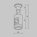 Крепление настенное Wall одинарное Flarity платина TRA155CW-S1-PT. TM Maytoni