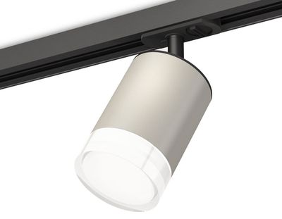 Комплект трекового светильника с акрилом XT7423020 SGR/CL/SBK серый песок/прозрачный/черный песок MR16 GU5.3 (A2537, C7423, N7160)