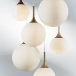 813063 Люстра GLOBO 6х40W E14 champagne gold/white Lightstar