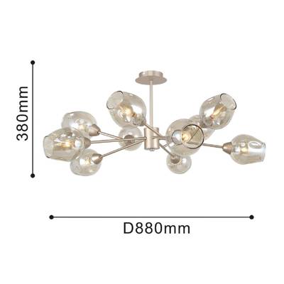 Потолочная люстра Tilda 2658-10U, 10*E14*40W. ТМ F-Promo