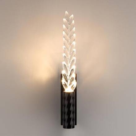 5459/4WL L-VISION ODL_EX26 041 черный глянцевый/прозрачн./металл/стекло Настенный светильник LED 4W 3000K 145Лм KOLOS