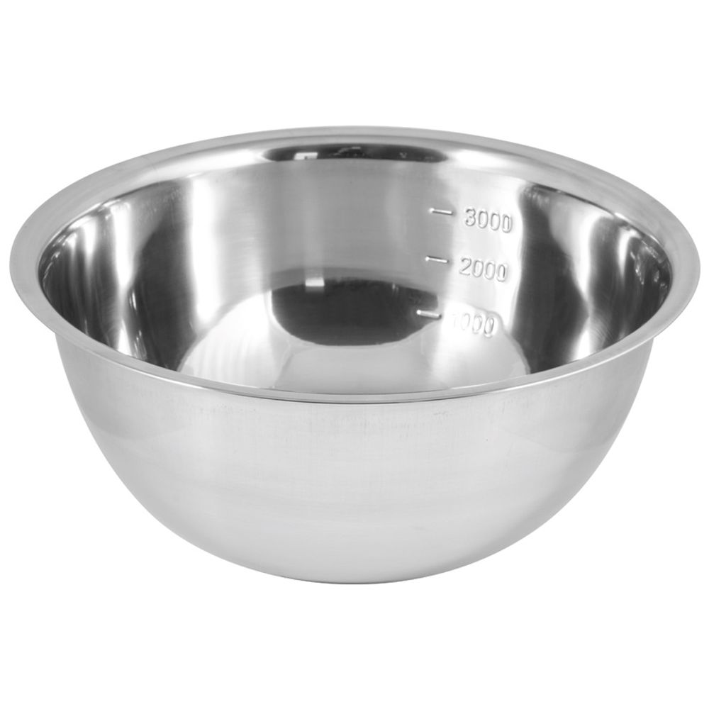 Миска Bowl-Roll-28, объем 4300 мл, из нерж стали, зеркальная полировка, диа 28 см