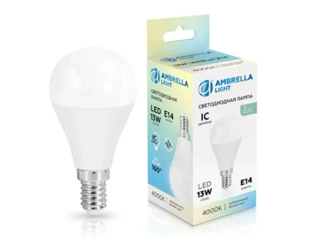 Лампа светодиодная 451314 LED P45 13W IC E14 4000K 175-265V